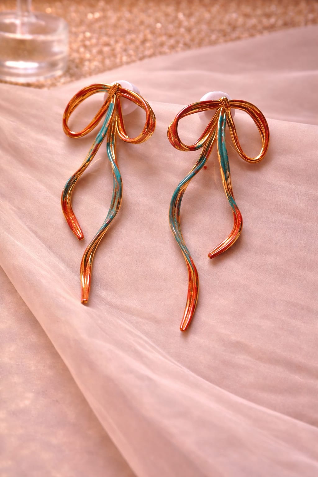Fluid Ribbon Drop Earrings