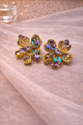 Crystal Bloom Stud Earrings