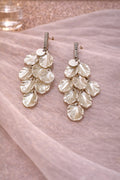 Ivory Petal Drop Earrings